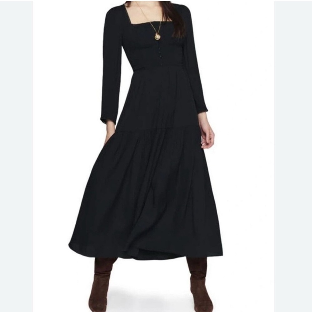 Reformation Chaylyn Dress Black 12